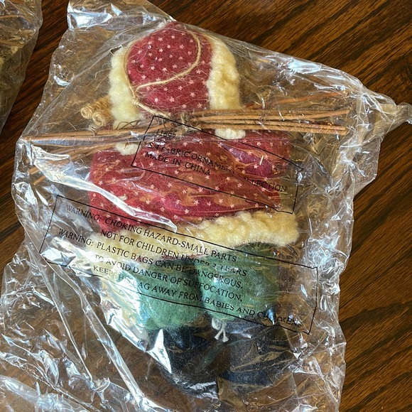 Set of 6 Large Woodland Farmhouse Rustic Christmas Ornaments. NEW. - Picture 7 of 16